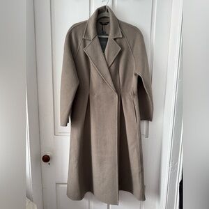 S. Deere Wool pleated Dress Coat